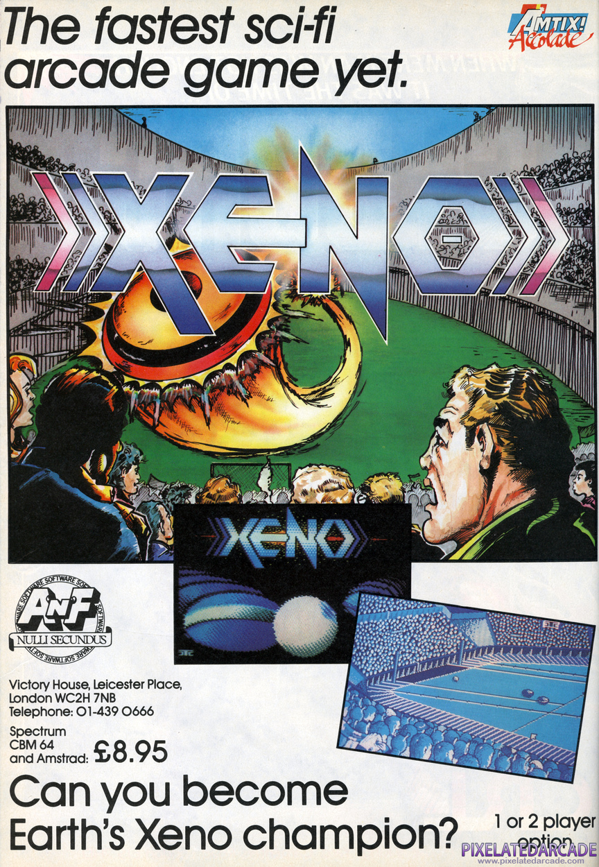 Xeno Advertisement: December 1986 magazine ad