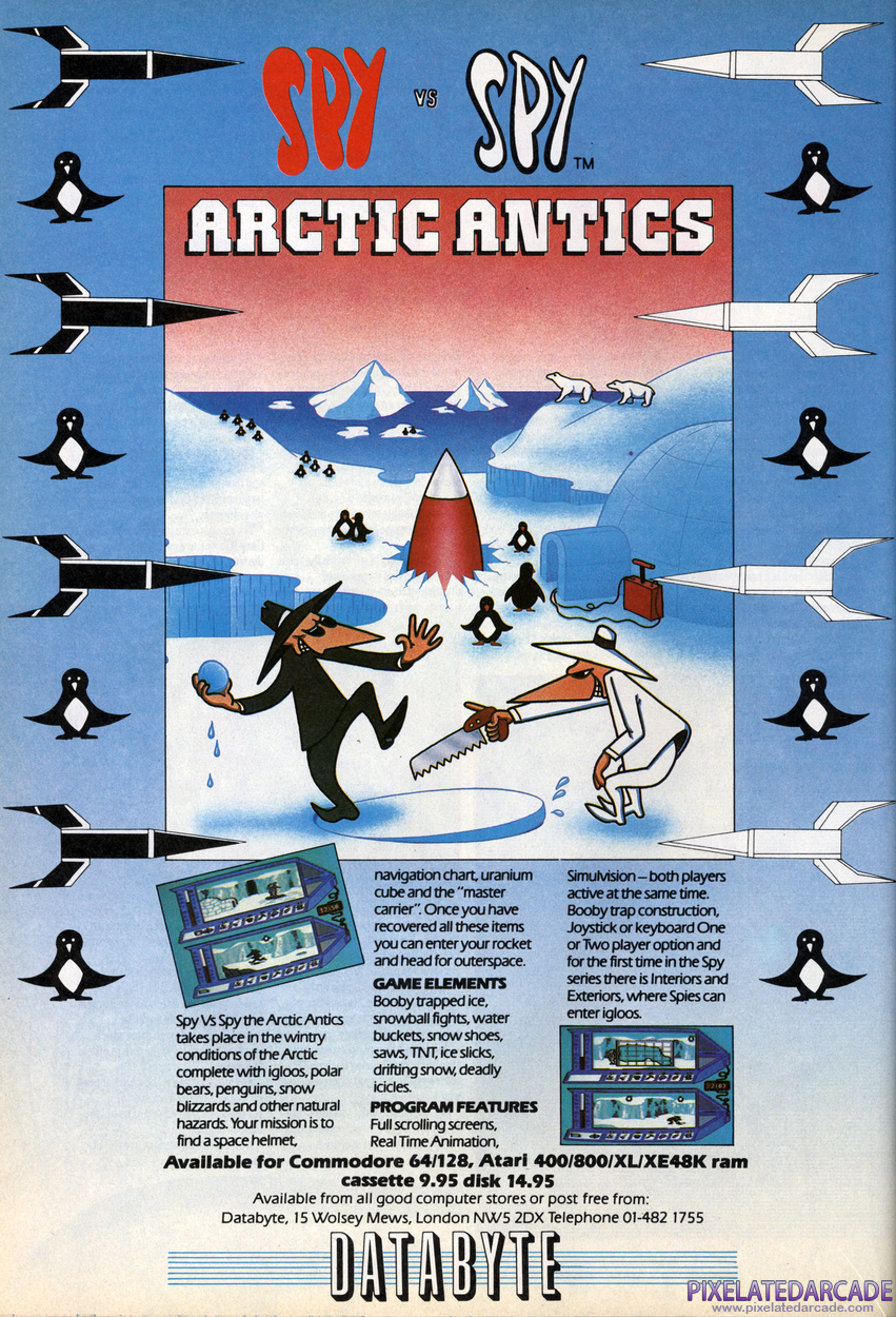 Spy vs. Spy III: Arctic Antics Advertisement: December 1986 magazine ad