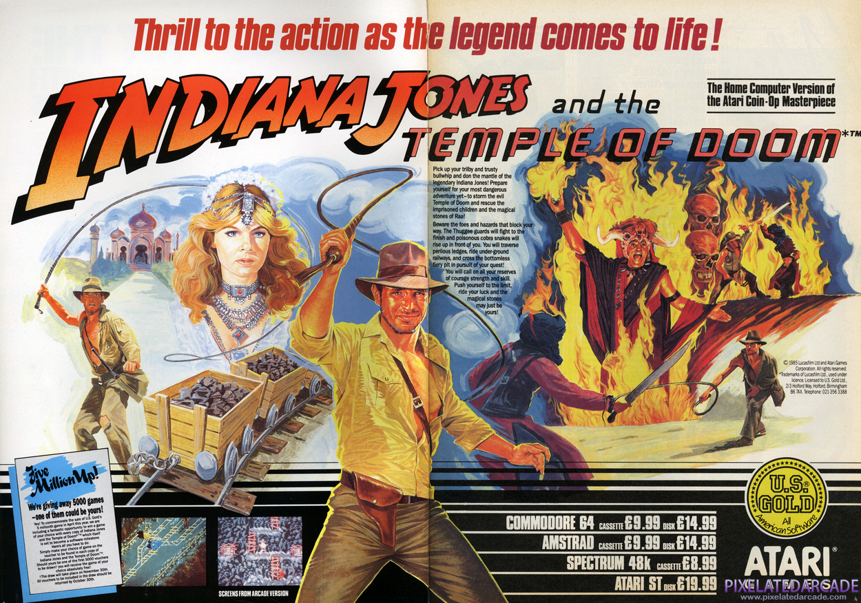 Indiana Jones and the Temple of Doom Advertisement: September 1987 magazine ad