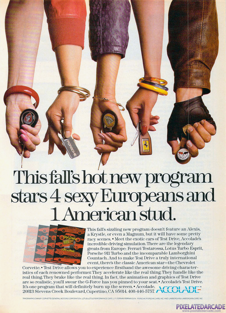 Test Drive Advertisement: January 1988 magazine ad