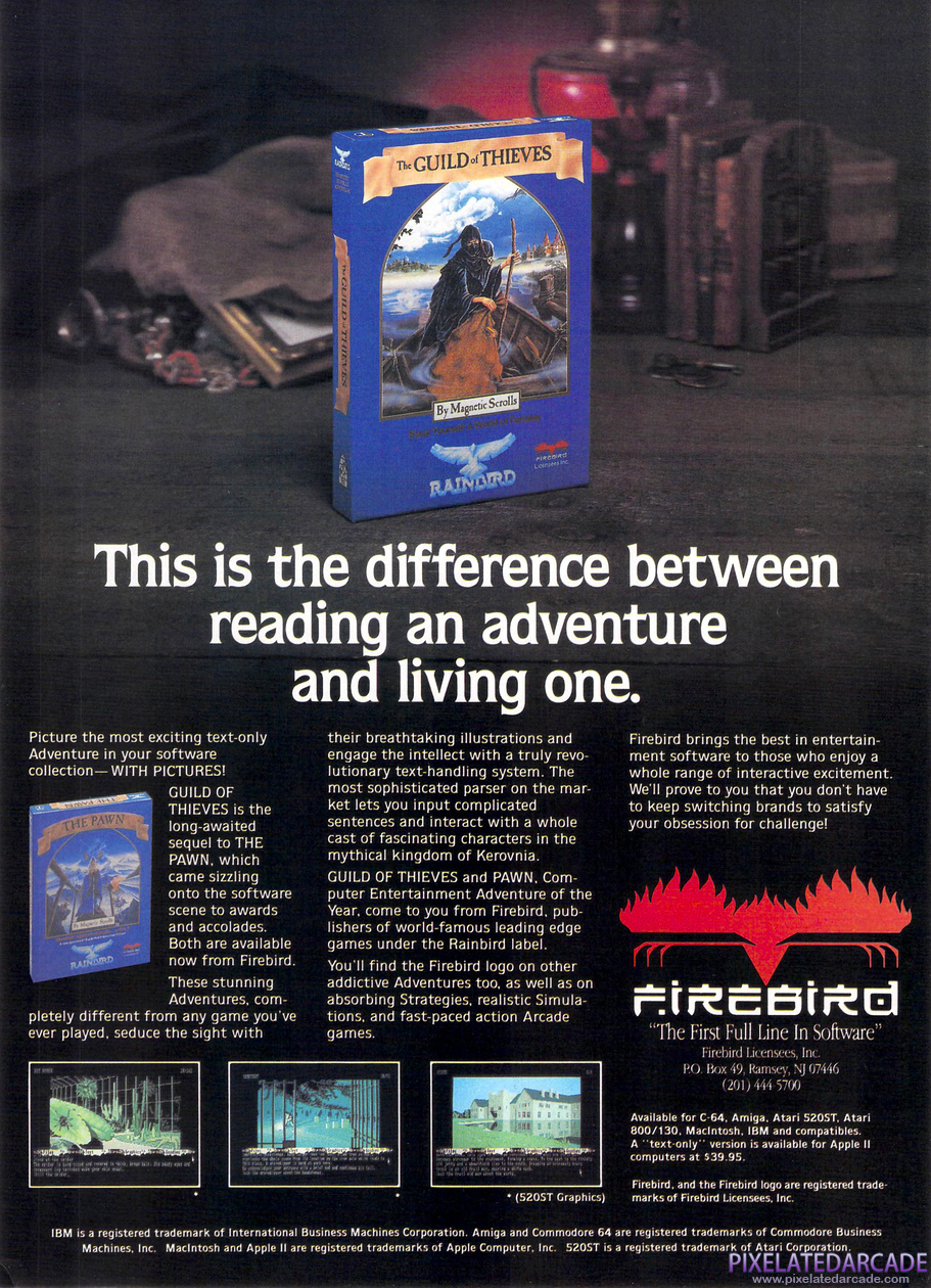 The Guild of Thieves Advertisement: March 1988 magazine ad