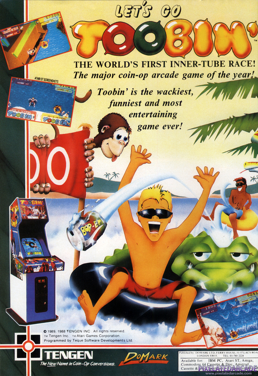 Toobin' Advertisement: November 1989 magazine ad