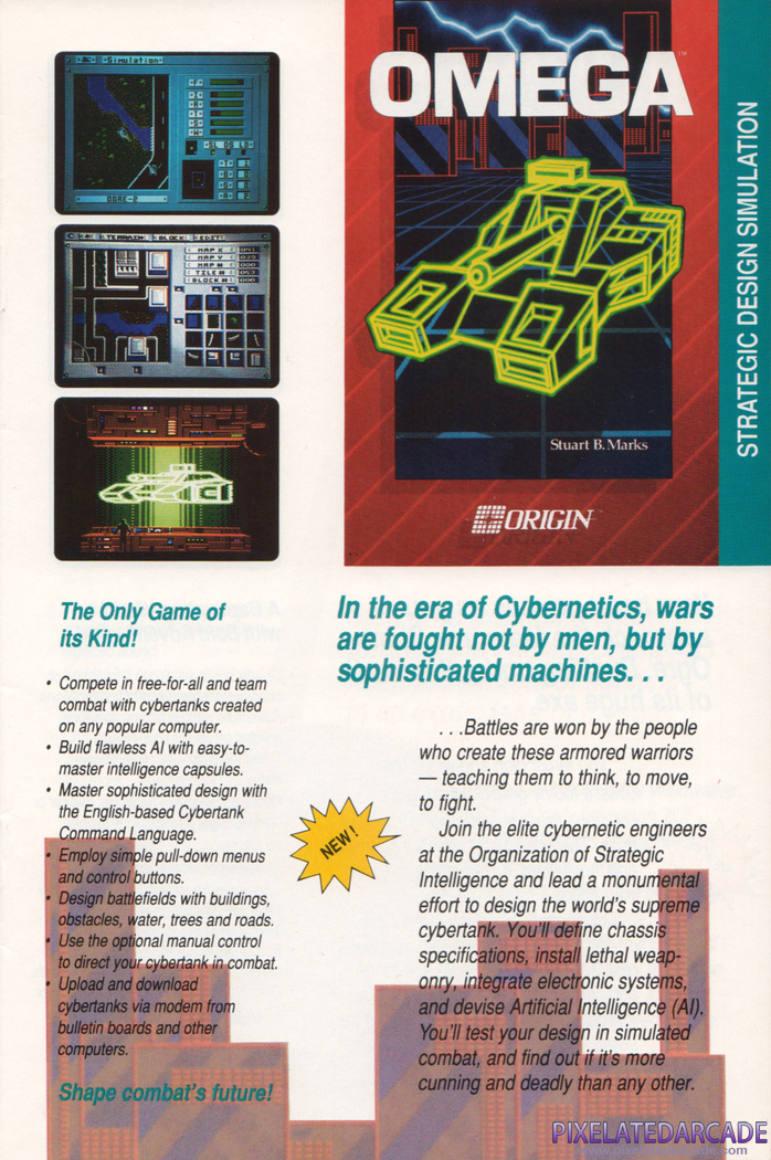 Omega Advertisement: Origin 1990 Product Catalog