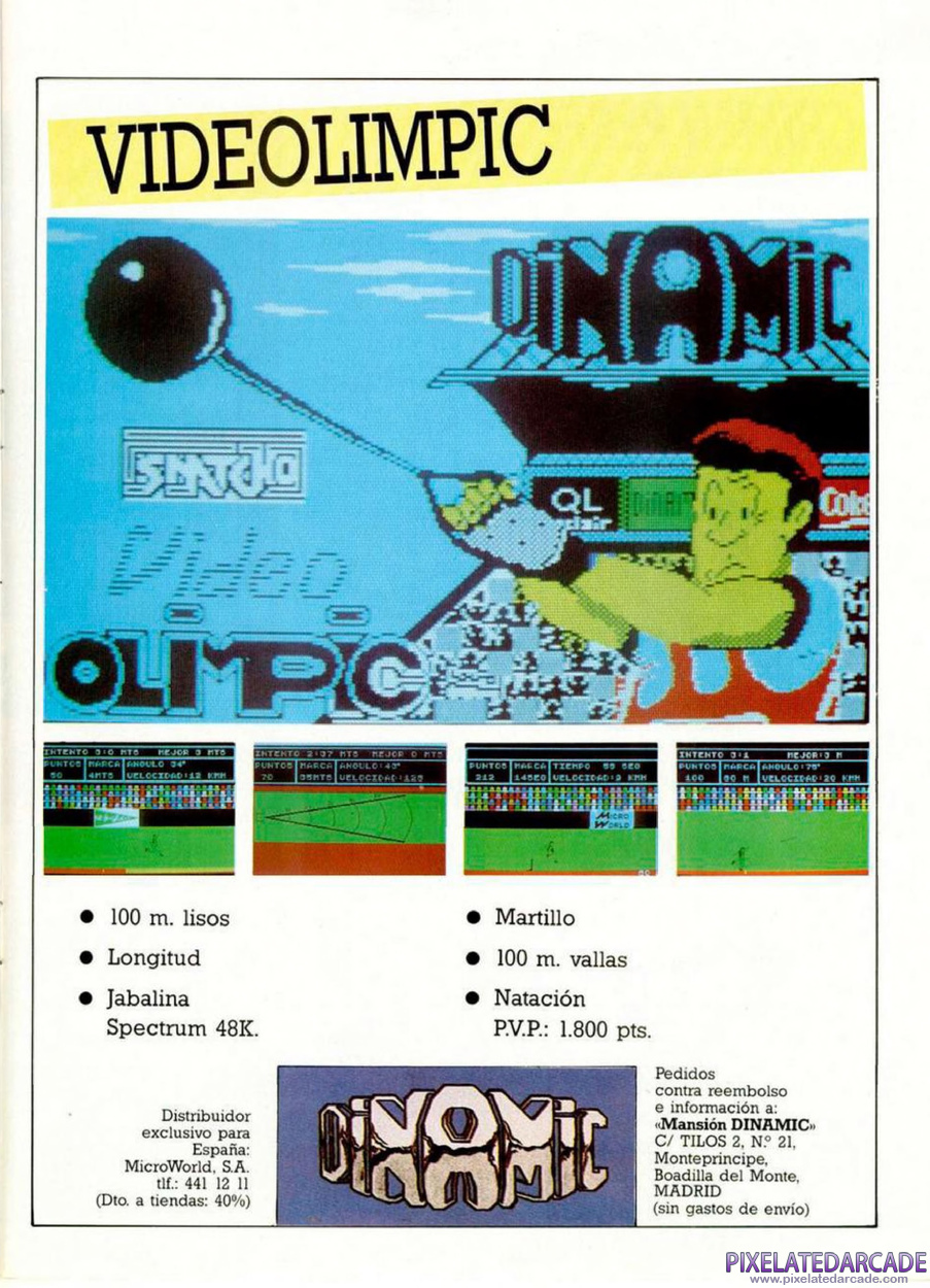 Video Olympics Advertisement: December 1984 magazine ad