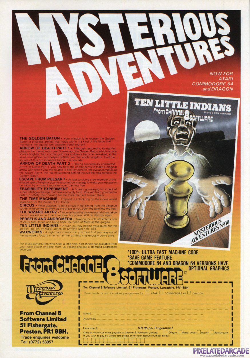 Arrow of Death: Part I Advertisement: May 1984 magazine ad