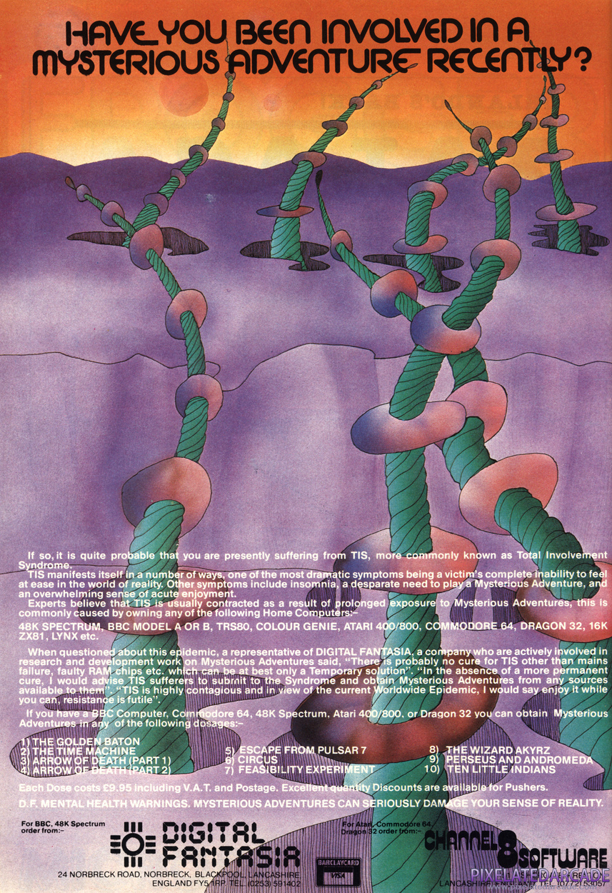 Arrow of Death: Part I Advertisement: October 1985 magazine ad