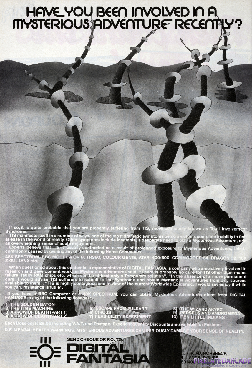 Arrow of Death: Part II Advertisement: September 1985 magazine ad