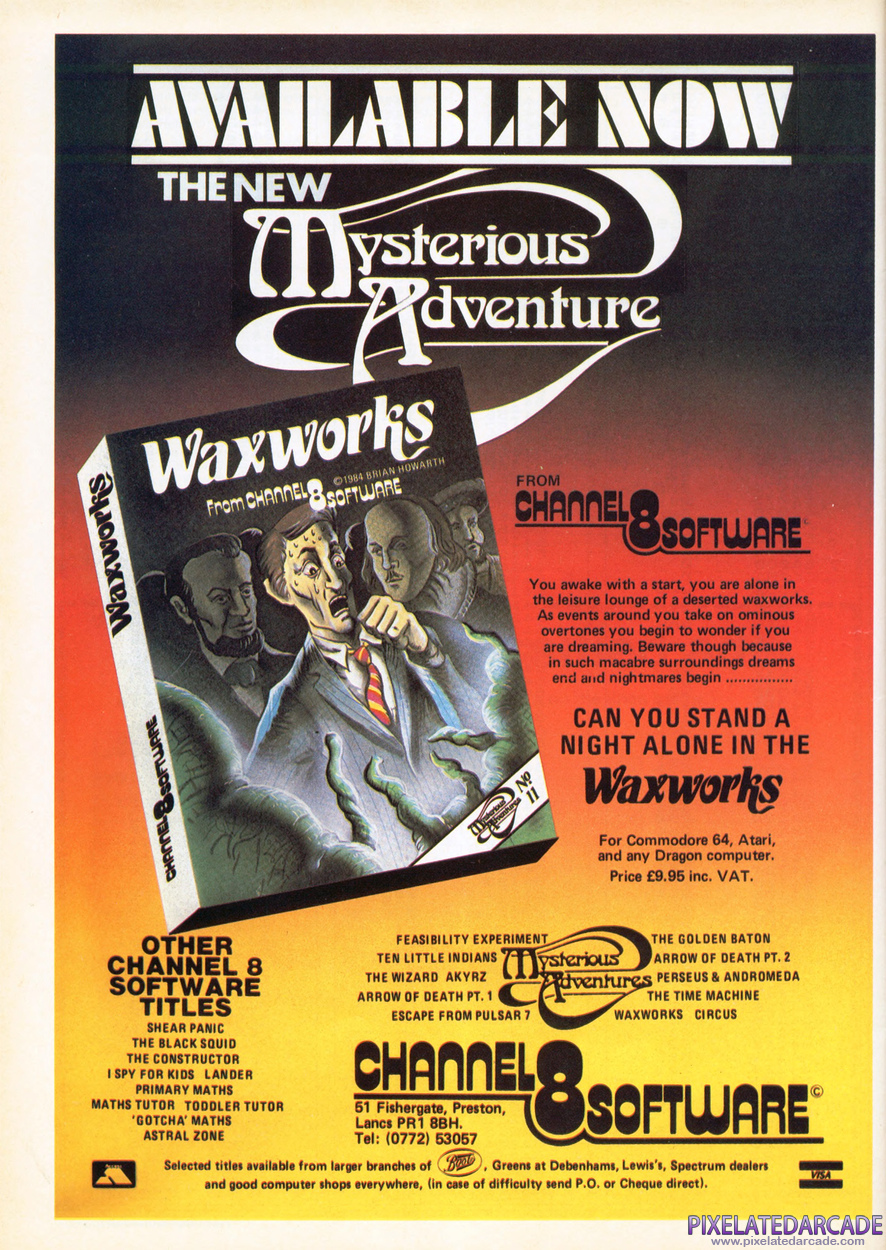 Waxworks Advertisement: June 1984 magazine ad