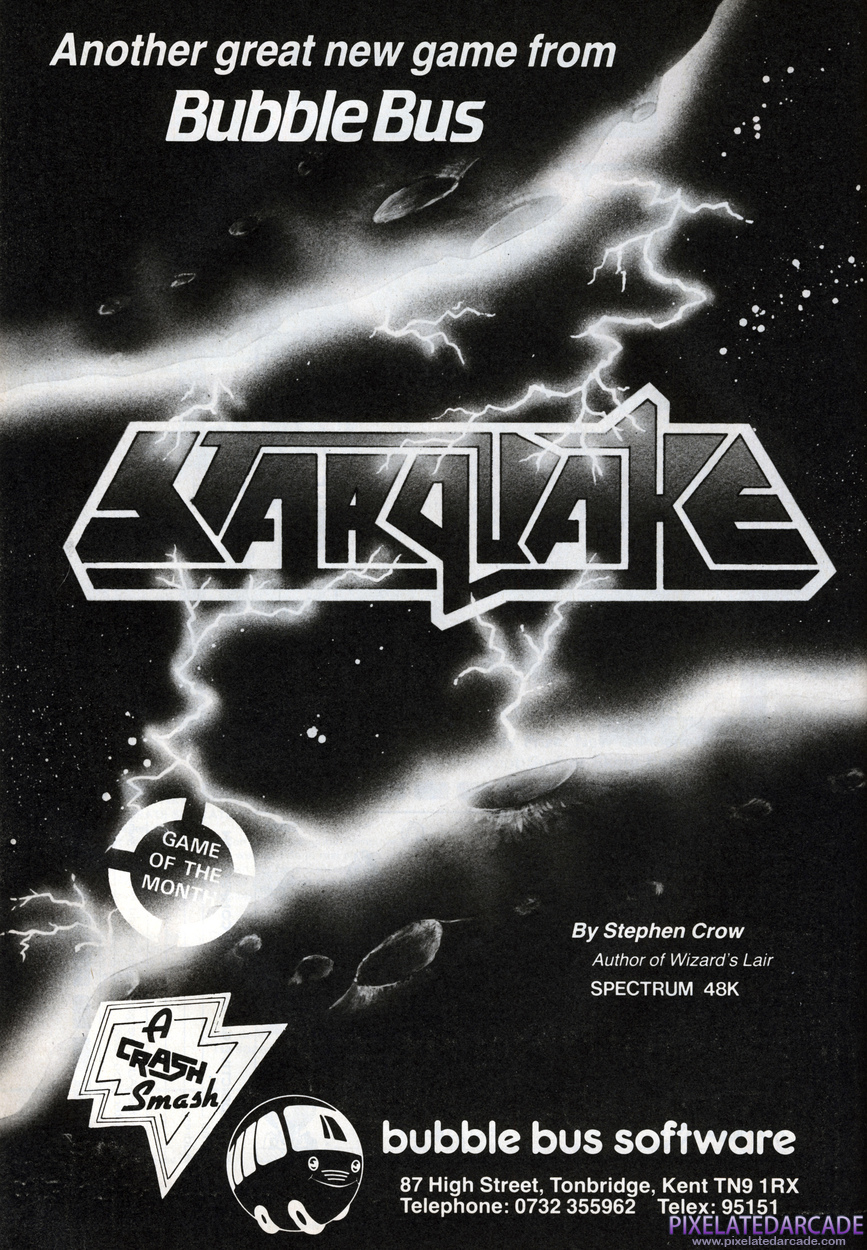Starquake Advertisement: December 1985 magazine ad