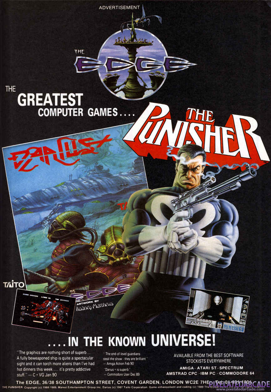 Darius+ Advertisement: March 1990 magazine ad