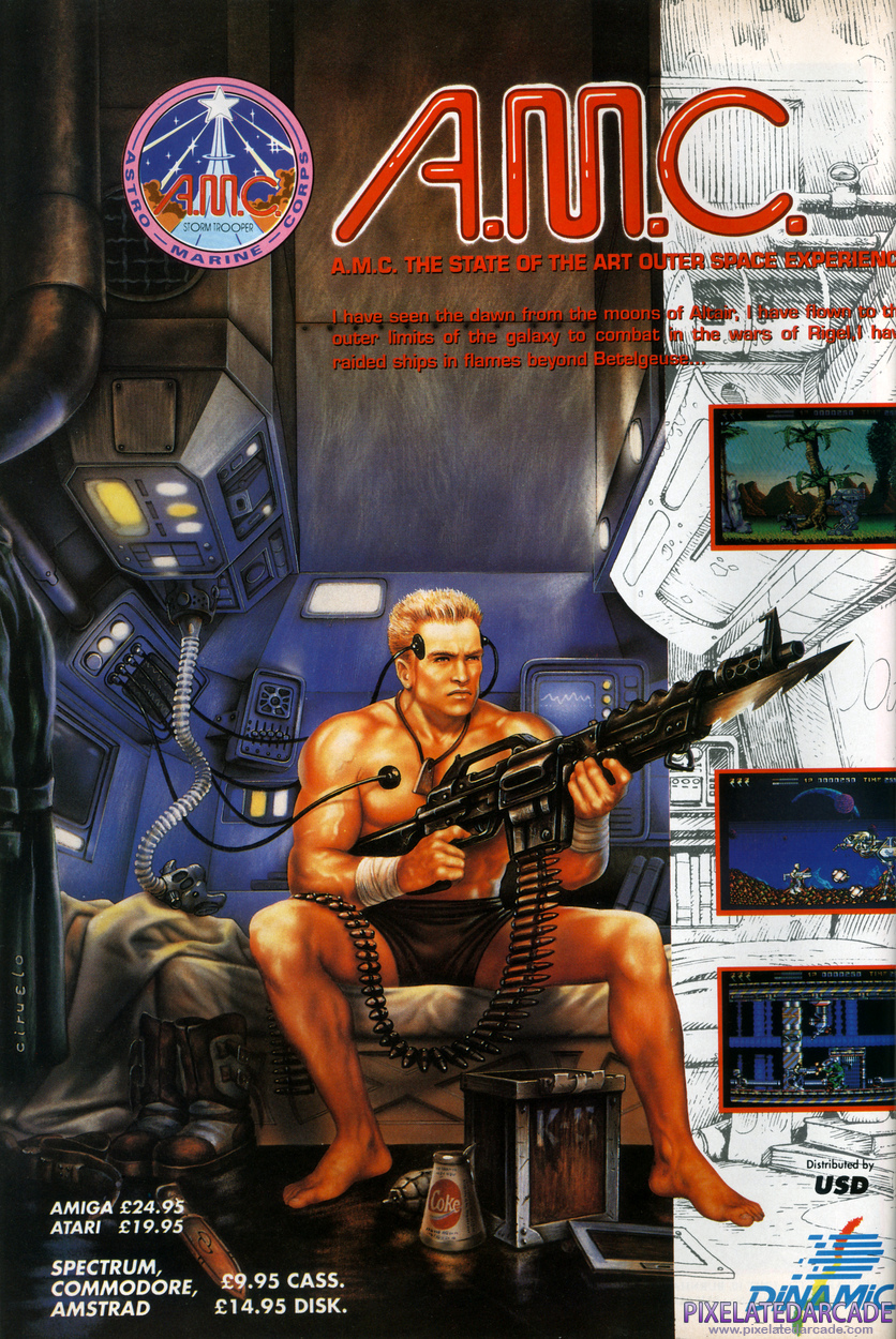 A.M.C.: Astro Marine Corps Advertisement: June 1990 magazine ad