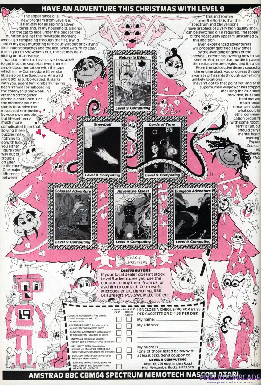 Dungeon Adventure Advertisement: January 1985 magazine ad