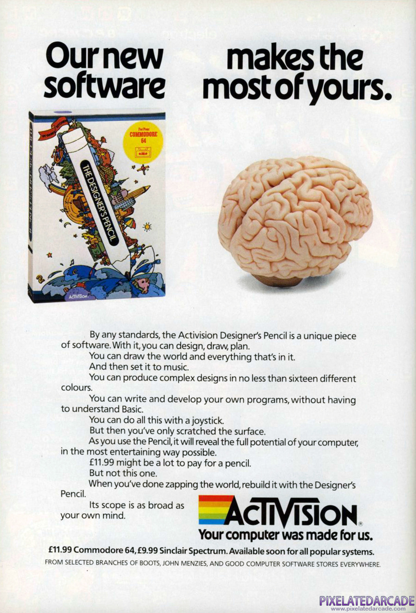 The Designer's Pencil Advertisement: January 1985 magazine ad