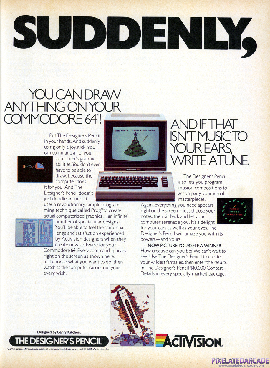 The Designer's Pencil Advertisement: January 1985 magazine ad