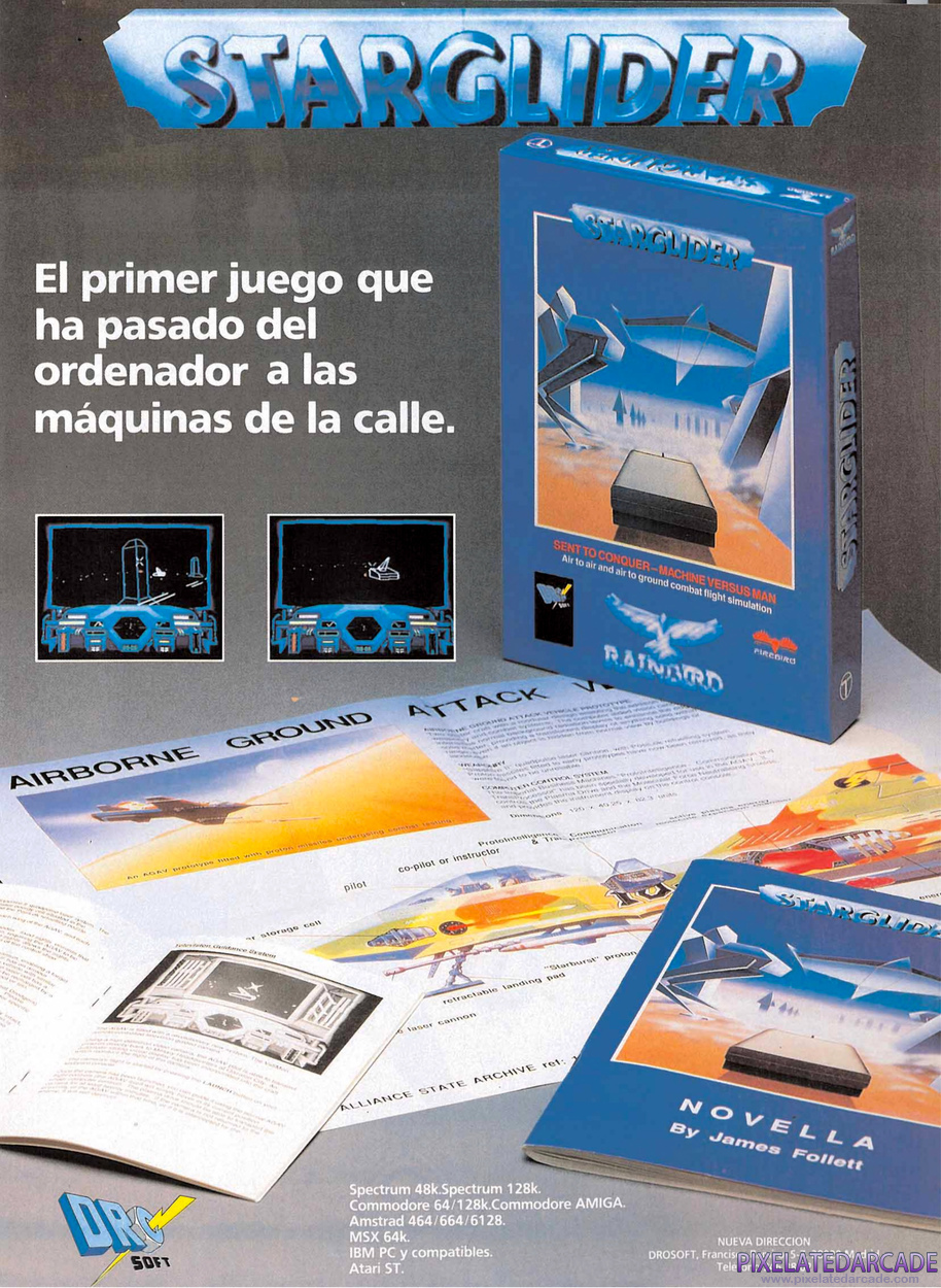 Starglider Advertisement: October 1987 magazine ad