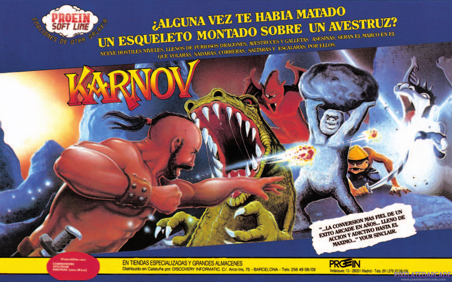 Karnov Advertisement: June 1988 magazine ad
