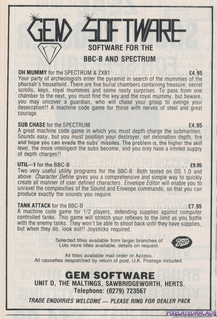 Oh Mummy Advertisement: April 1984 magazine ad