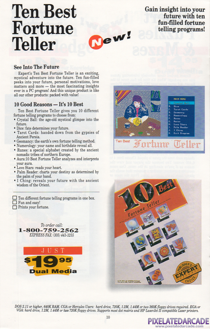 10 Best Fortune Teller Advertisement: Expert Software product catalog