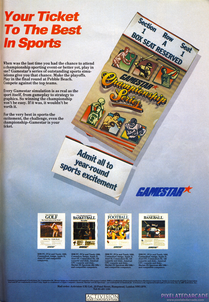 GBA Championship Basketball: Two-on-Two Advertisement: April 1987 magazine ad