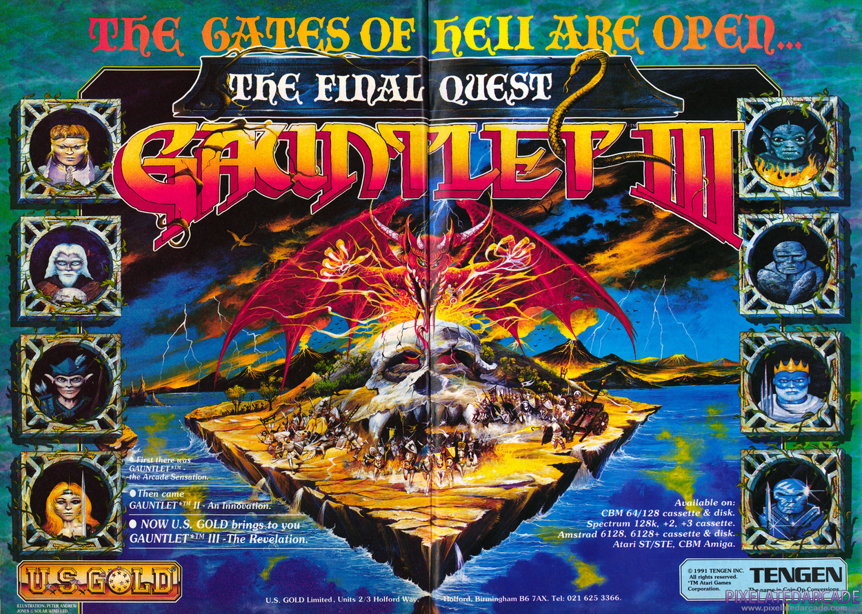 Gauntlet III: The Final Quest Advertisement: March 1991 magazine ad
