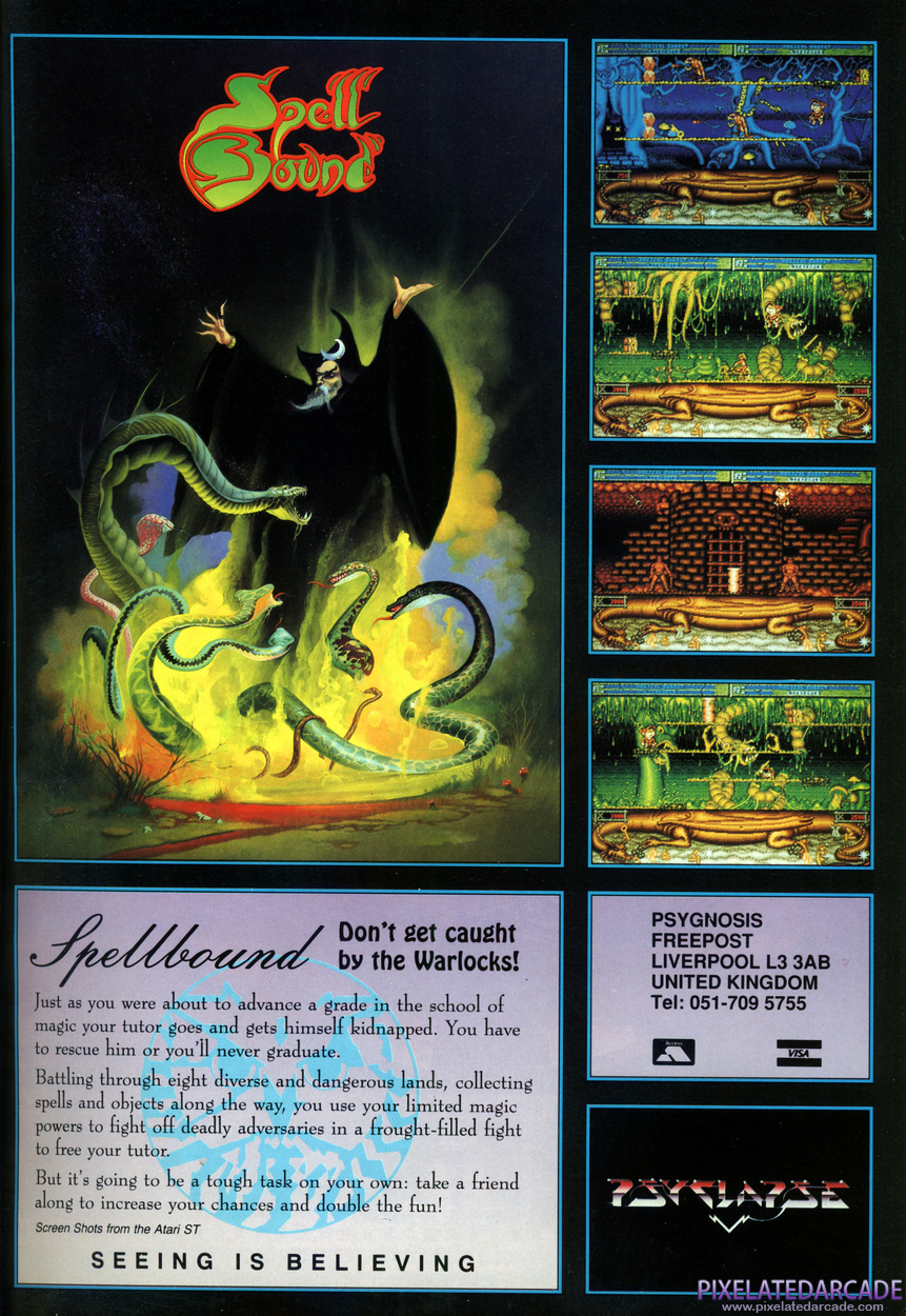 Spell Bound Advertisement: October 1990 magazine ad