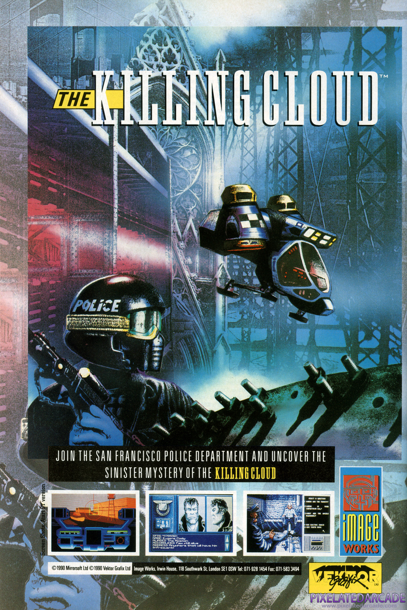 Killing Cloud Advertisement: February 1991 magazine ad