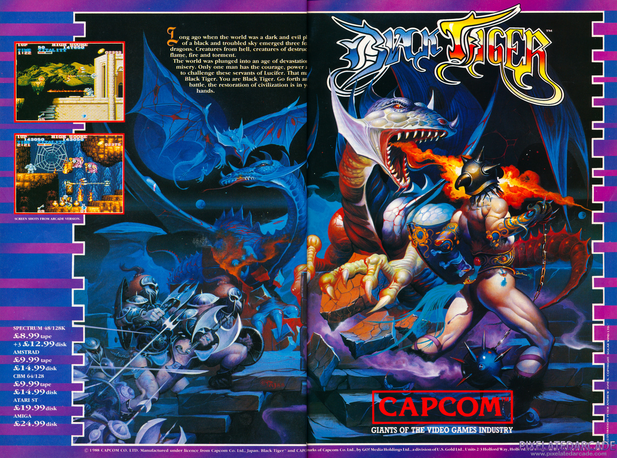 Black Tiger Advertisement: October 1988 magazine ad
