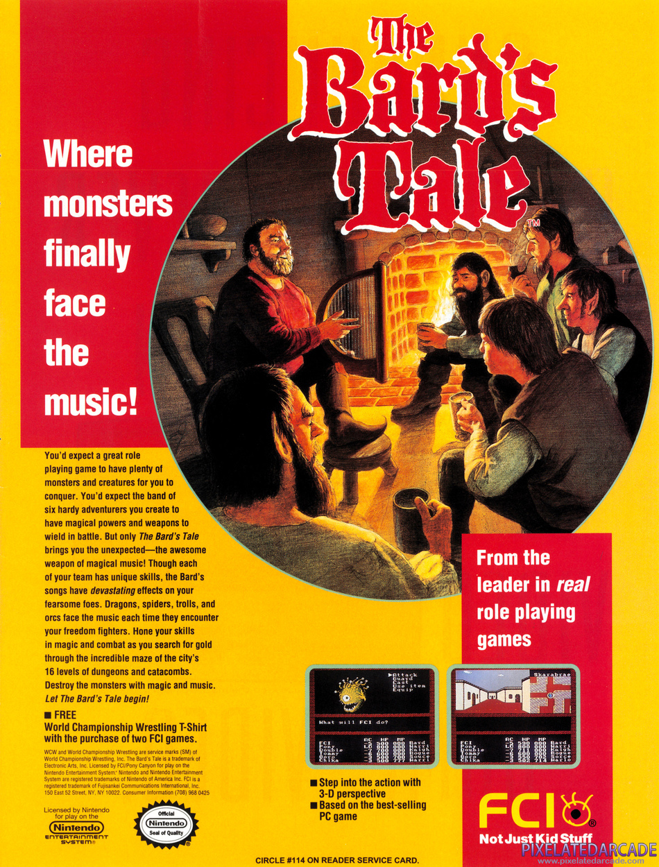 Tales of the Unknown: Volume I - The Bard's Tale Advertisement: September 1991 magazine ad Tales of the Unknown: Volume I - The Bard's Tale Advertisement: September 1991 magazine ad