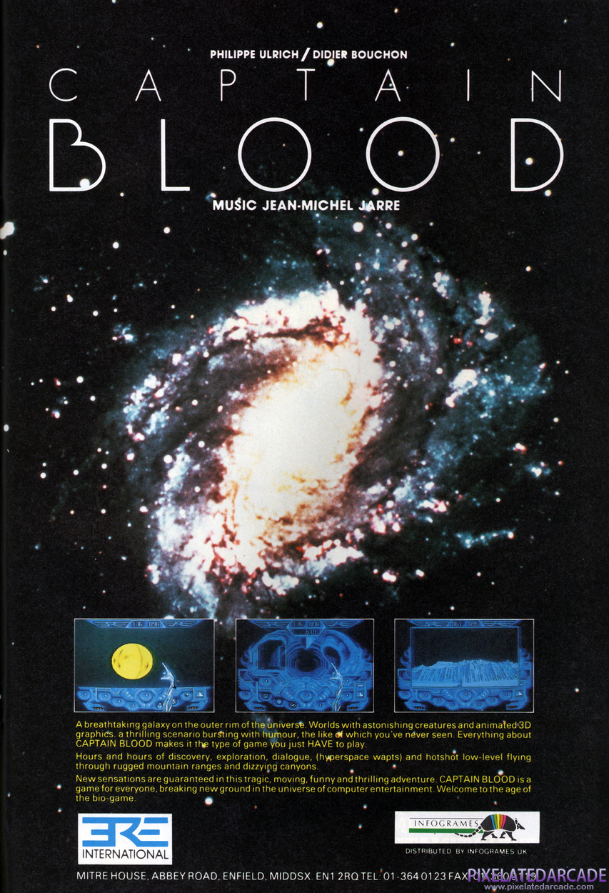 Captain Blood Advertisement: April 1988 magazine ad