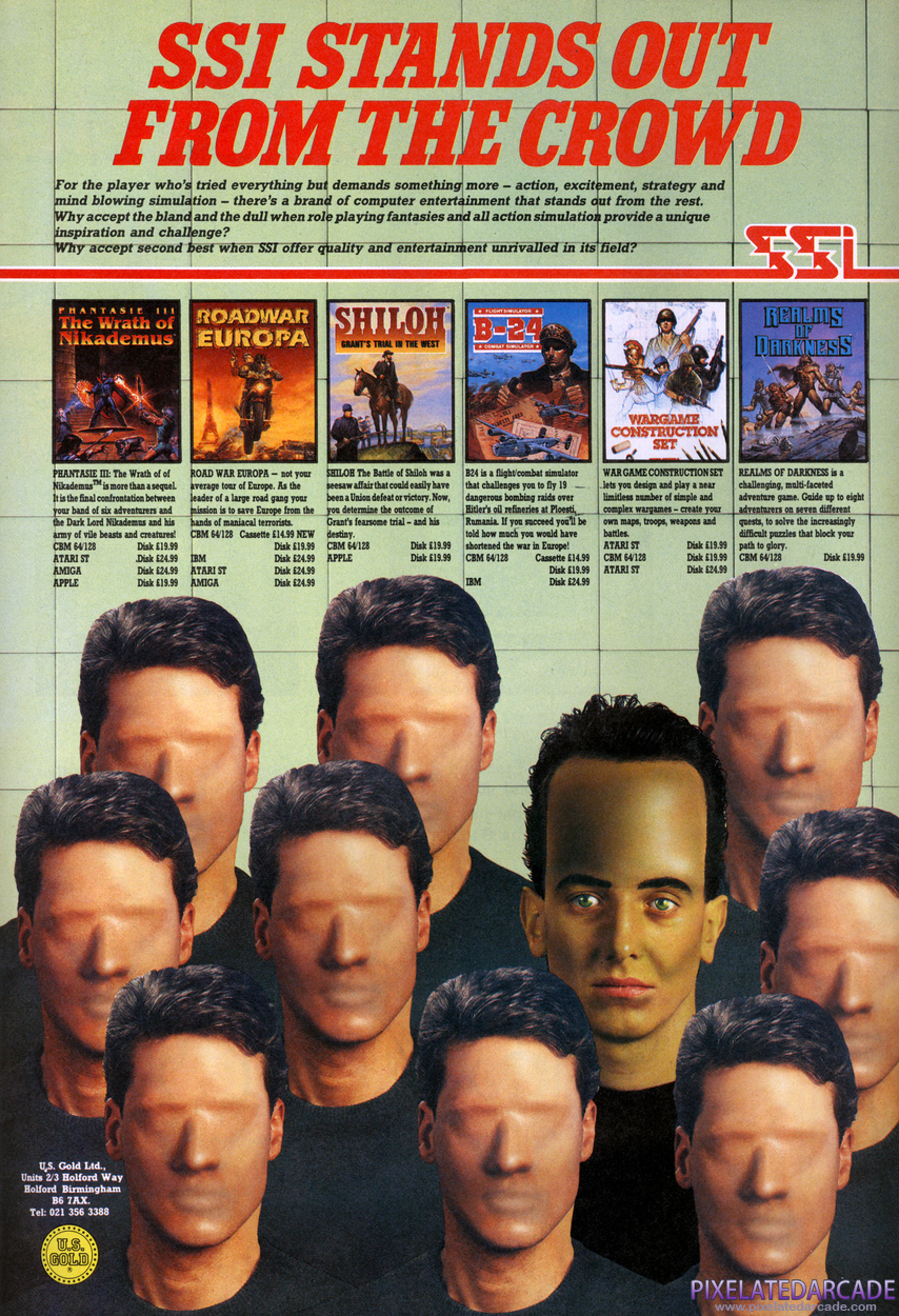 Wargame Construction Set Advertisement: SSI April 1988 magazine ad