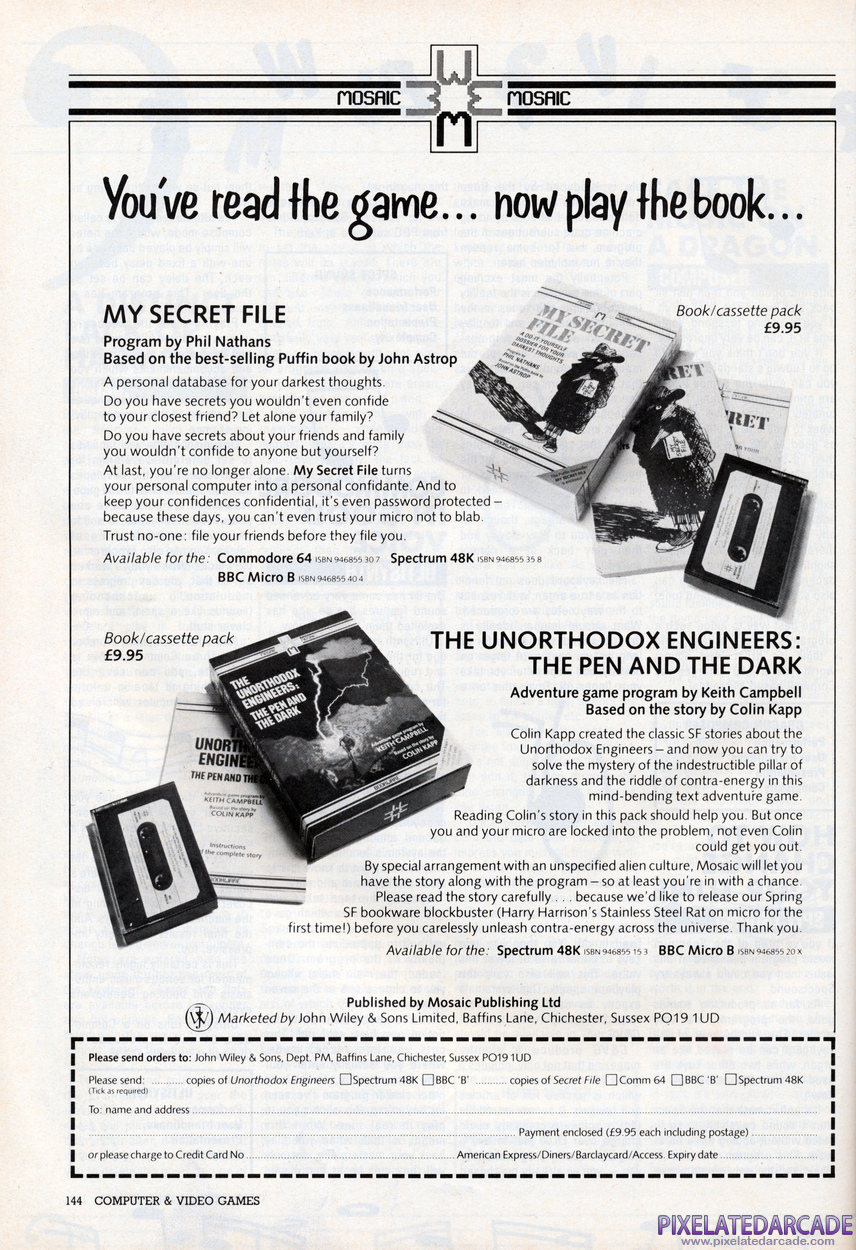 The Unorthodox Engineers: The Pen and the Dark Advertisement: April 1984 magazine ad