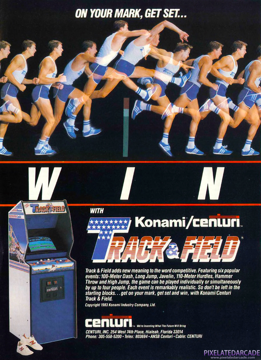 Track & Field Advertisement: May 1984 magazine ad