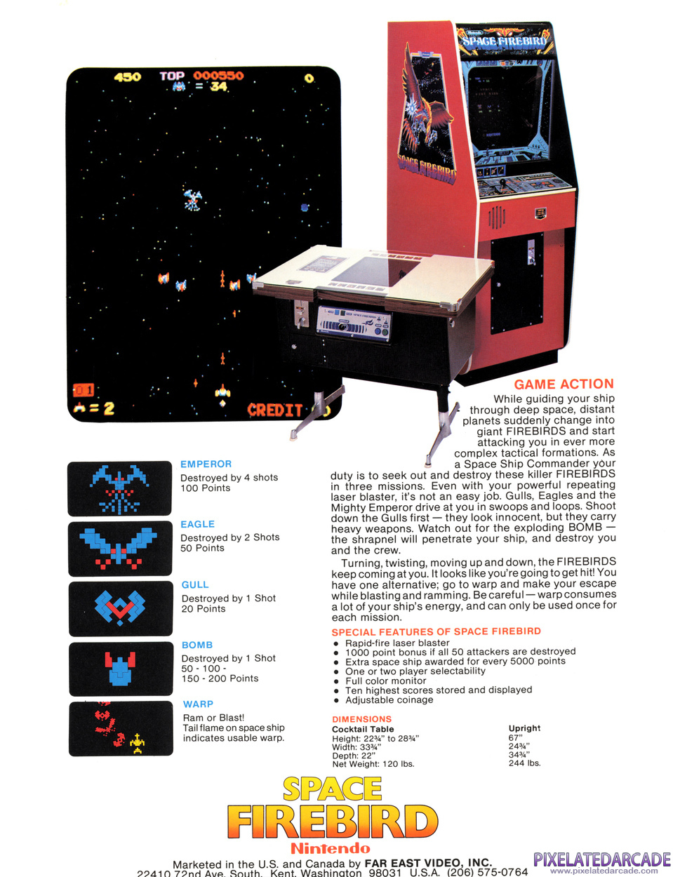 Space Firebird Advertisement: Space Firebird flyer - Back