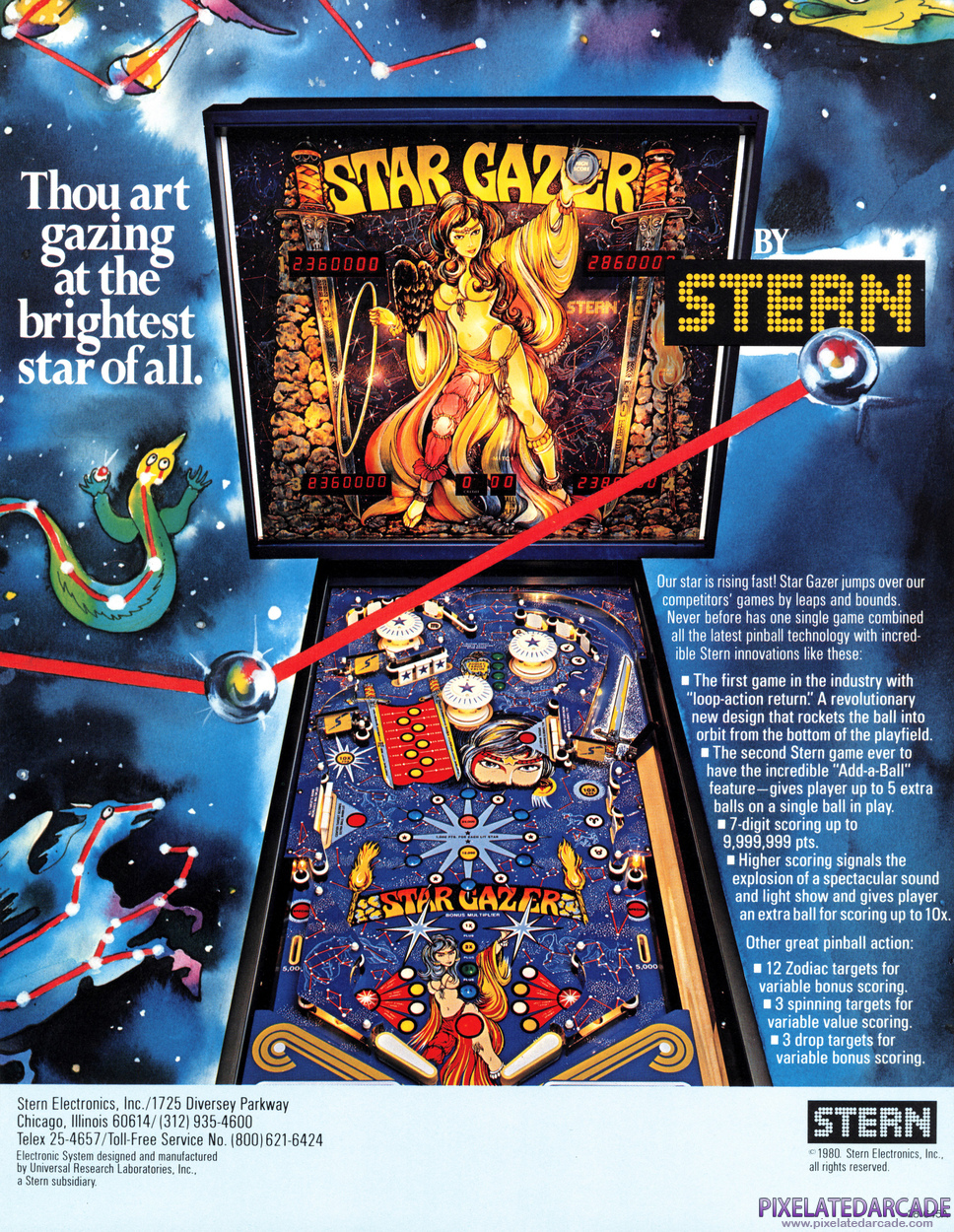 Star Gazer Advertisement: Star Gazer flyer - Back
