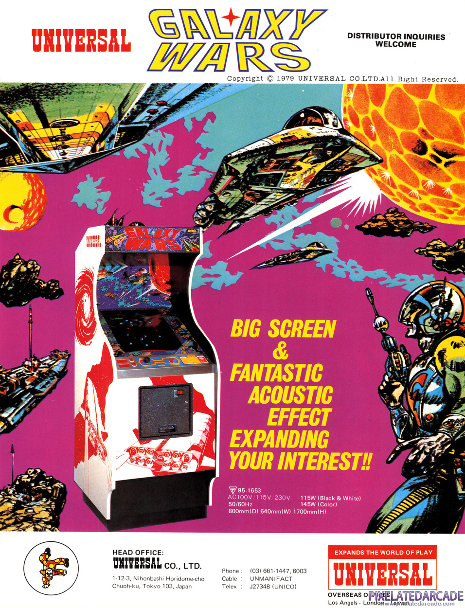 Galaxy Wars Advertisement: Galaxy Wars flyer - Front