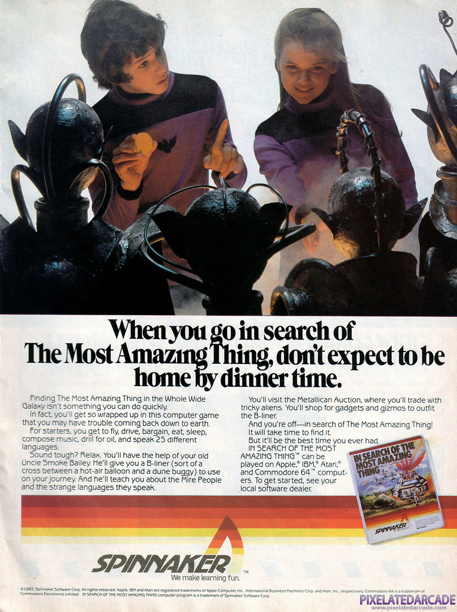 In Search of the Most Amazing Thing Advertisement: October 1983 magazine ad