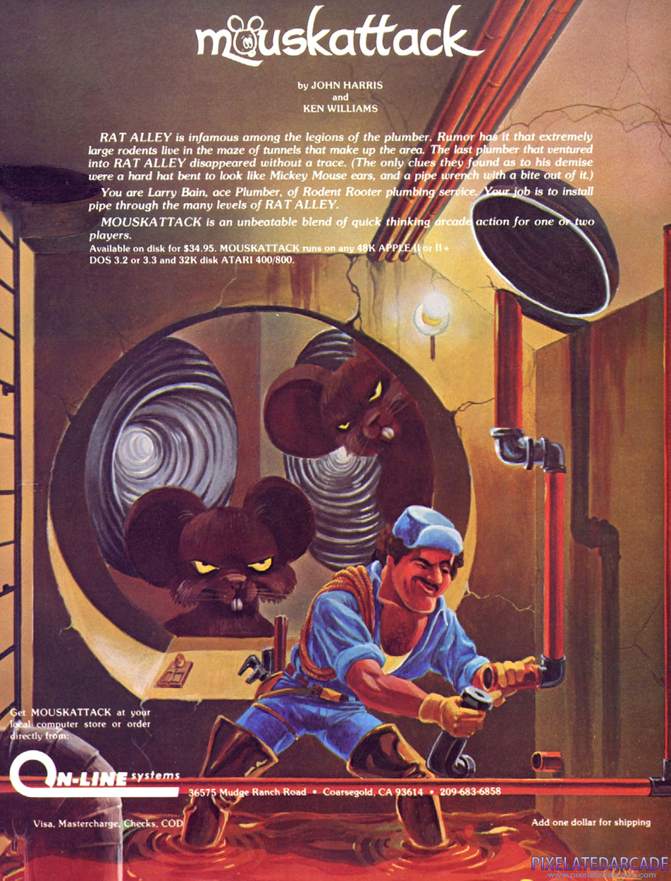 Mouskattack Advertisement: March 1982 magazine ad
