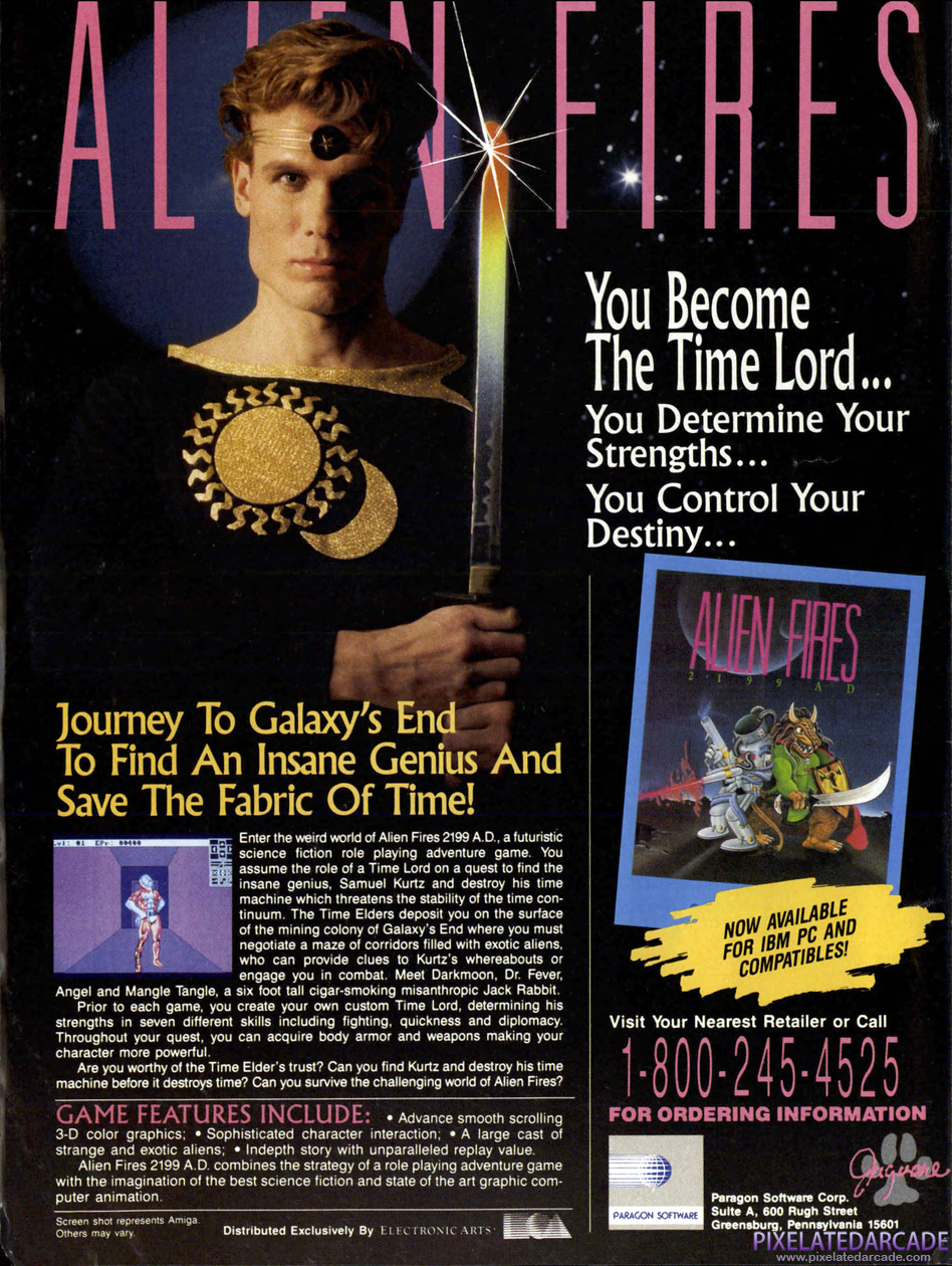 Alien Fires: 2199 AD Advertisement: March 1988 magazine ad