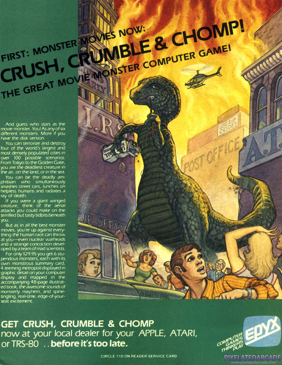 Crush, Crumble and Chomp! Advertisement: May 1982 magazine ad