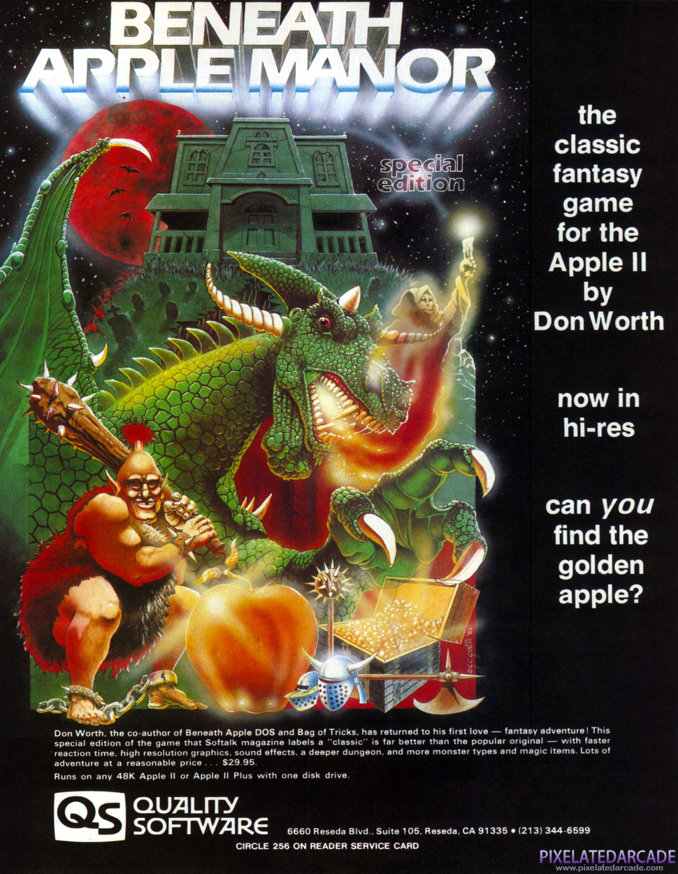Beneath Apple Manor Advertisement: December 1982 magazine ad