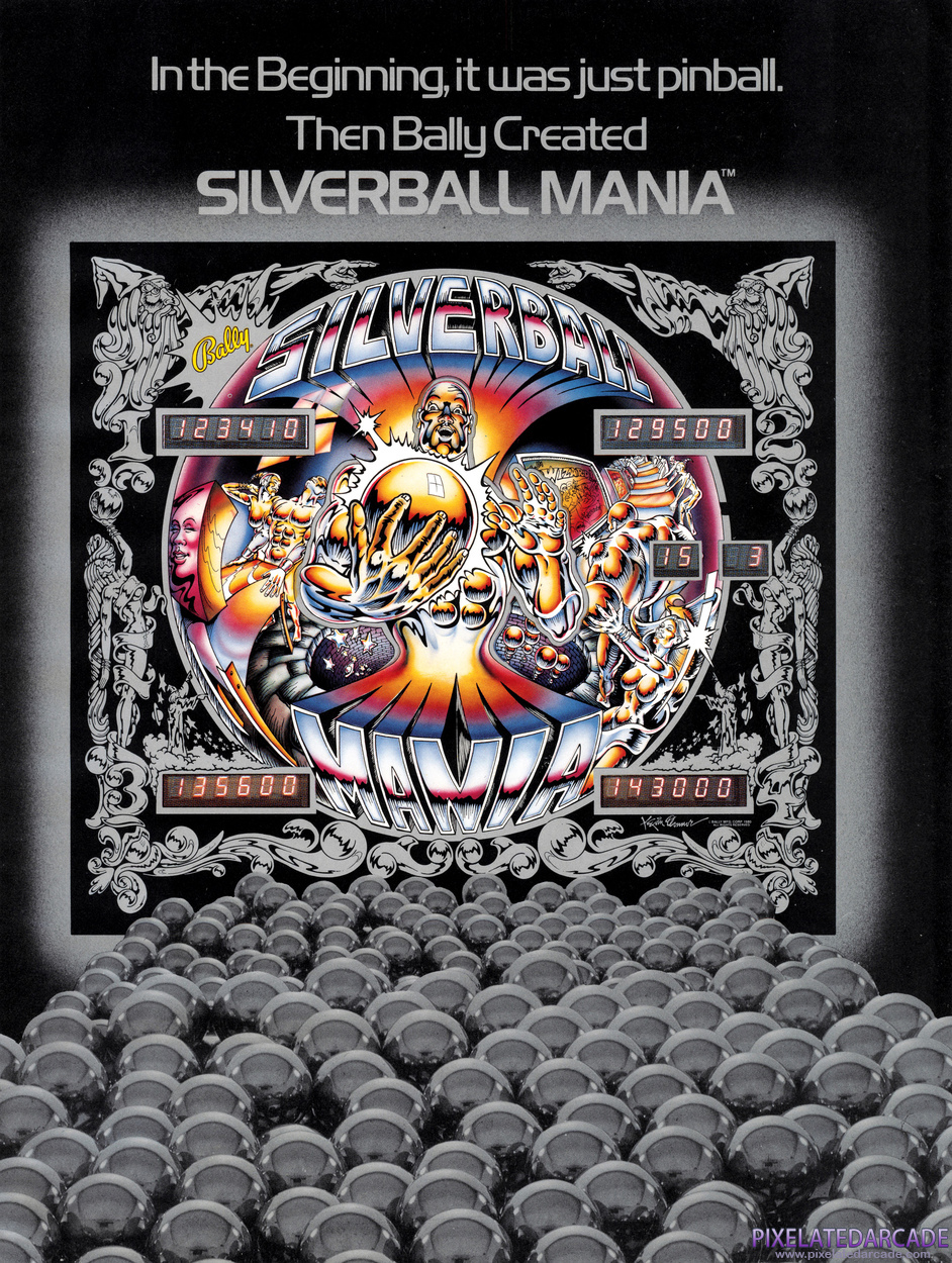 Silverball Mania Advertisement: Silverball Mania flyer page 1