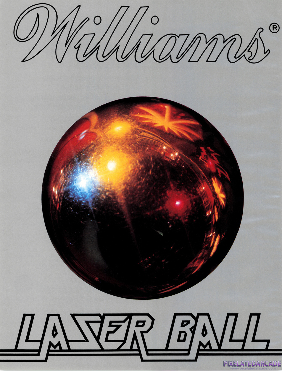 Laser Ball Advertisement: Laser Ball flyer page 1