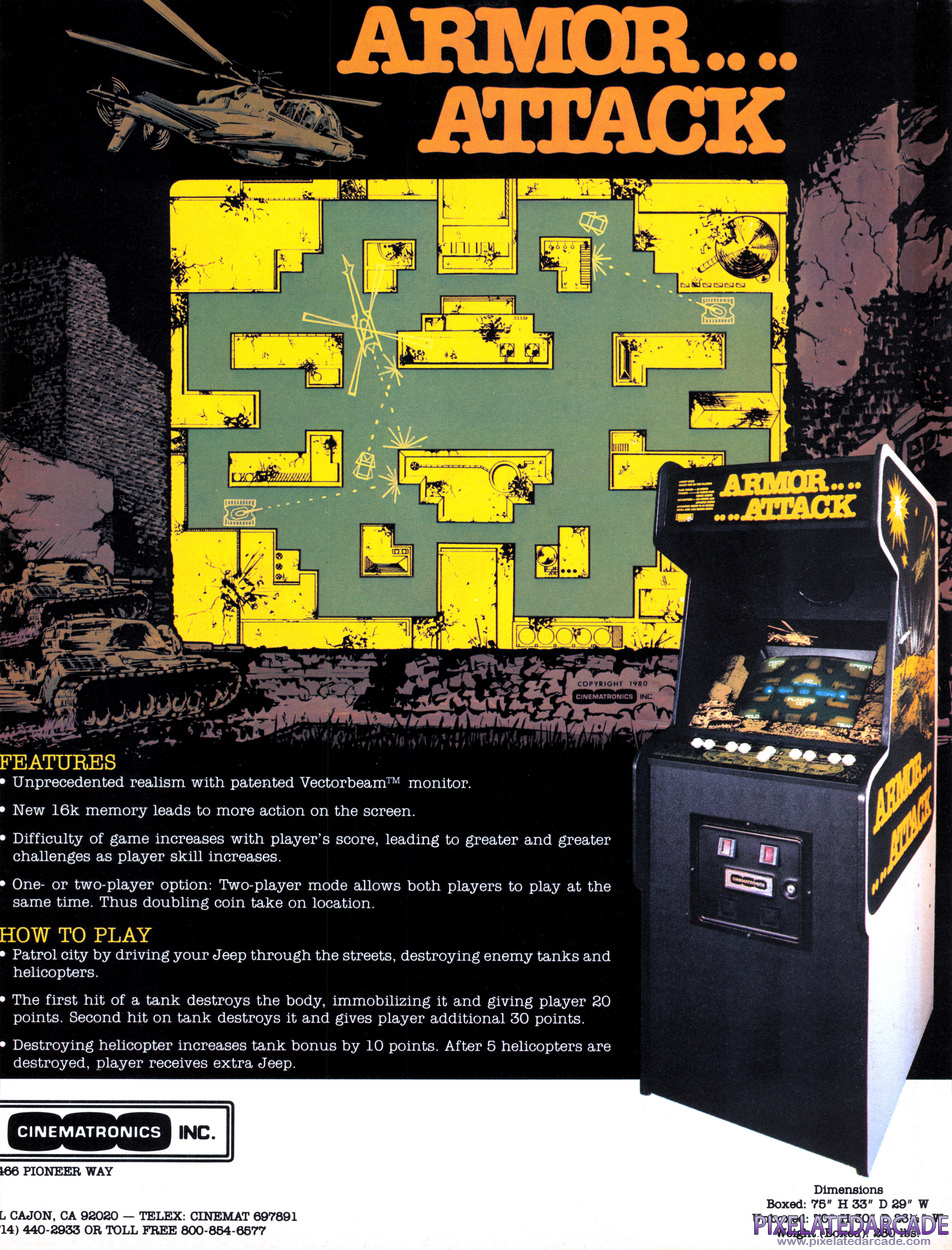 Armor Attack Advertisement: Armor Attack flyer - Back