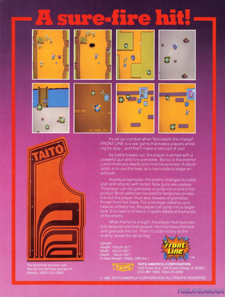 Front Line Advertisement: Front Line flyer - Back
