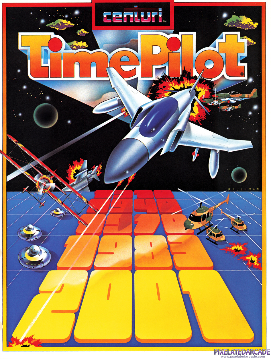Time Pilot Advertisement: Time Pilot flyer - Front