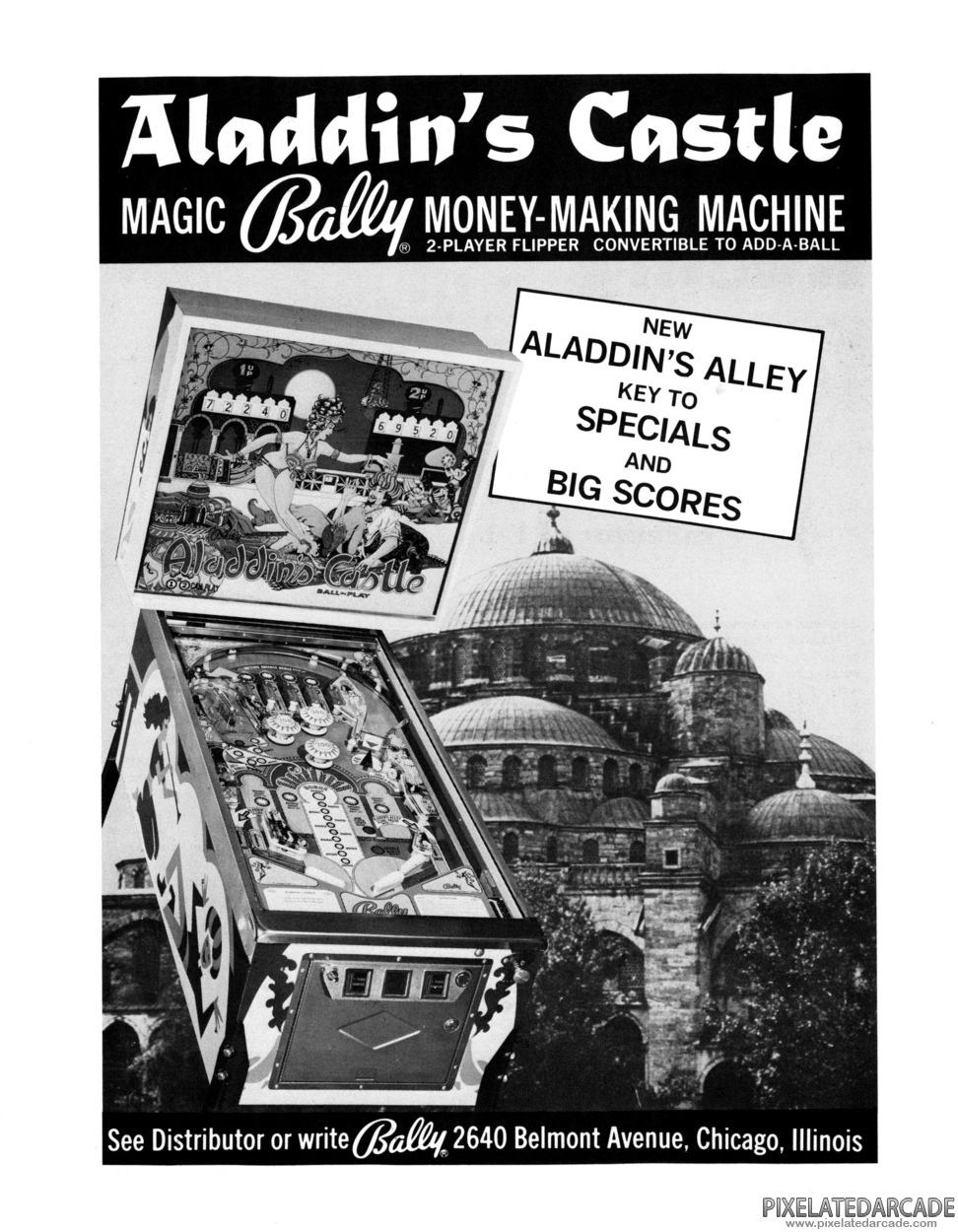 Aladdin's Castle Advertisement: Aladdin's Castle flyer