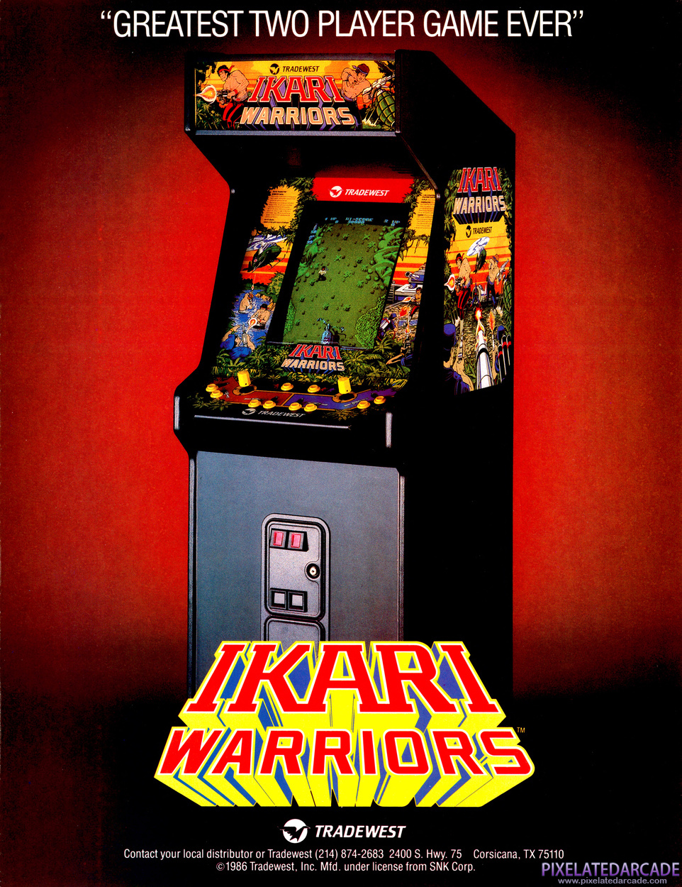 Ikari Warriors Advertisement: Ikari Warriors flyer