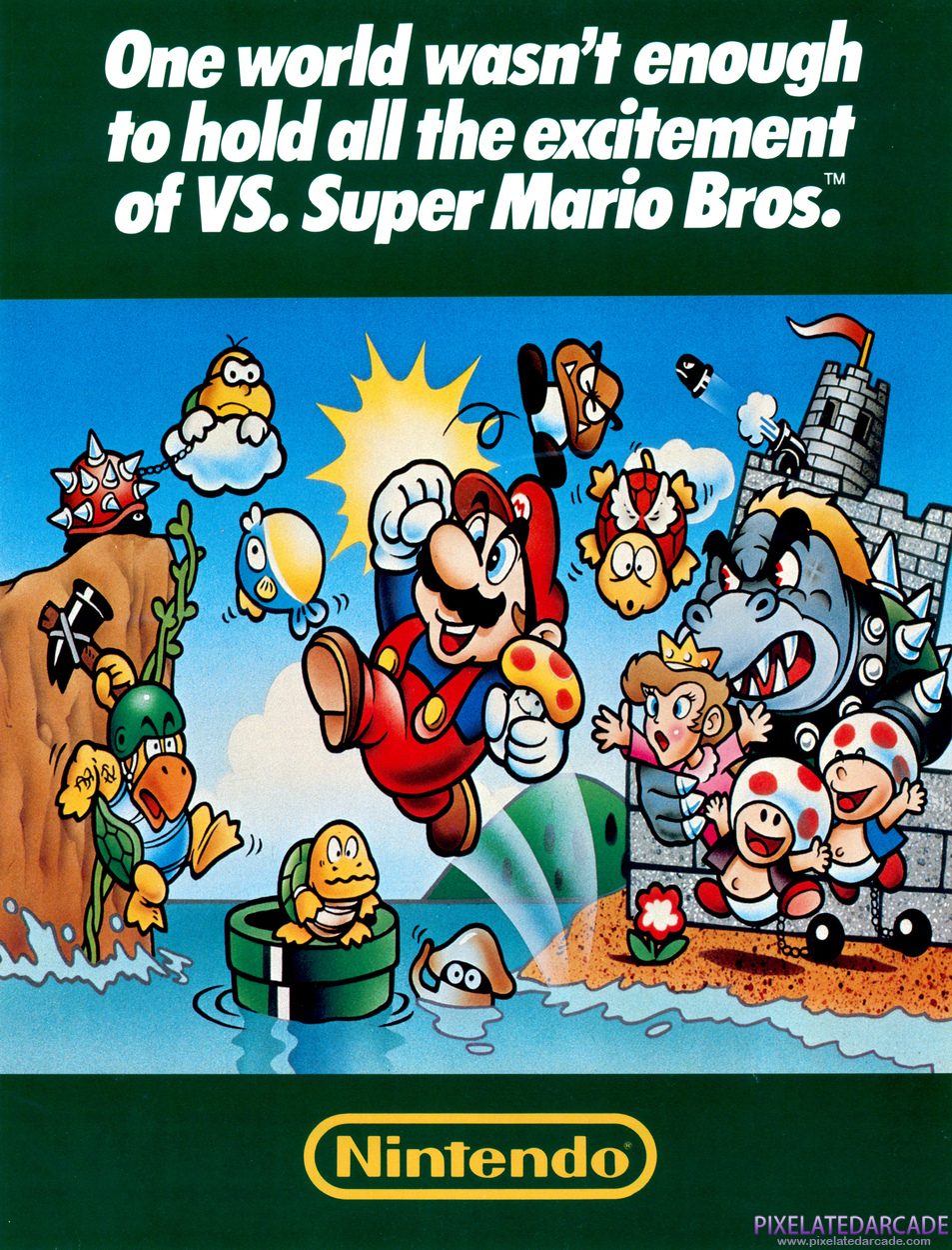 VS. Super Mario Bros. Advertisement: VS. Super Mario Bros. flyer - Front