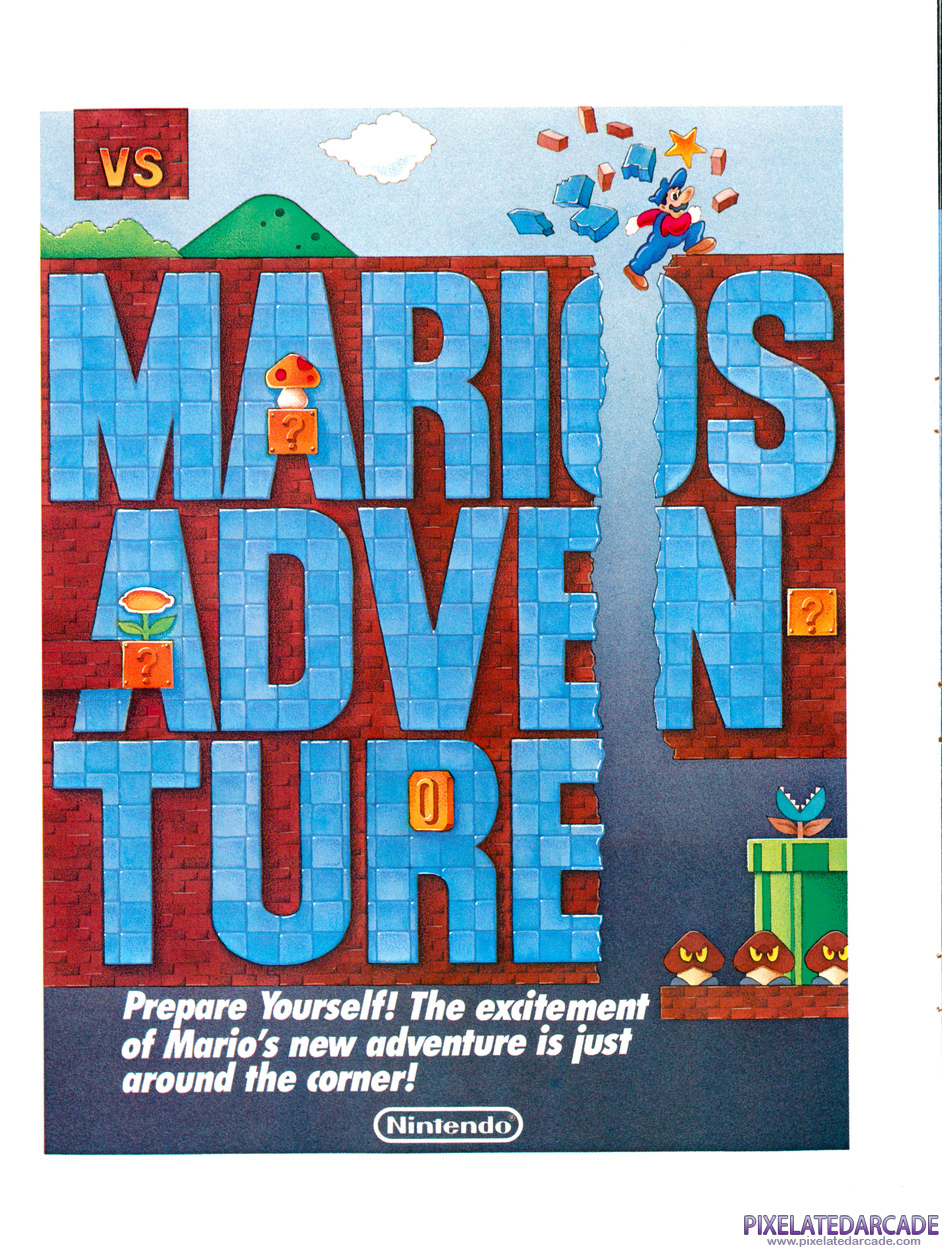 VS. Super Mario Bros. Advertisement: VS. Super Mario Bros. flyer