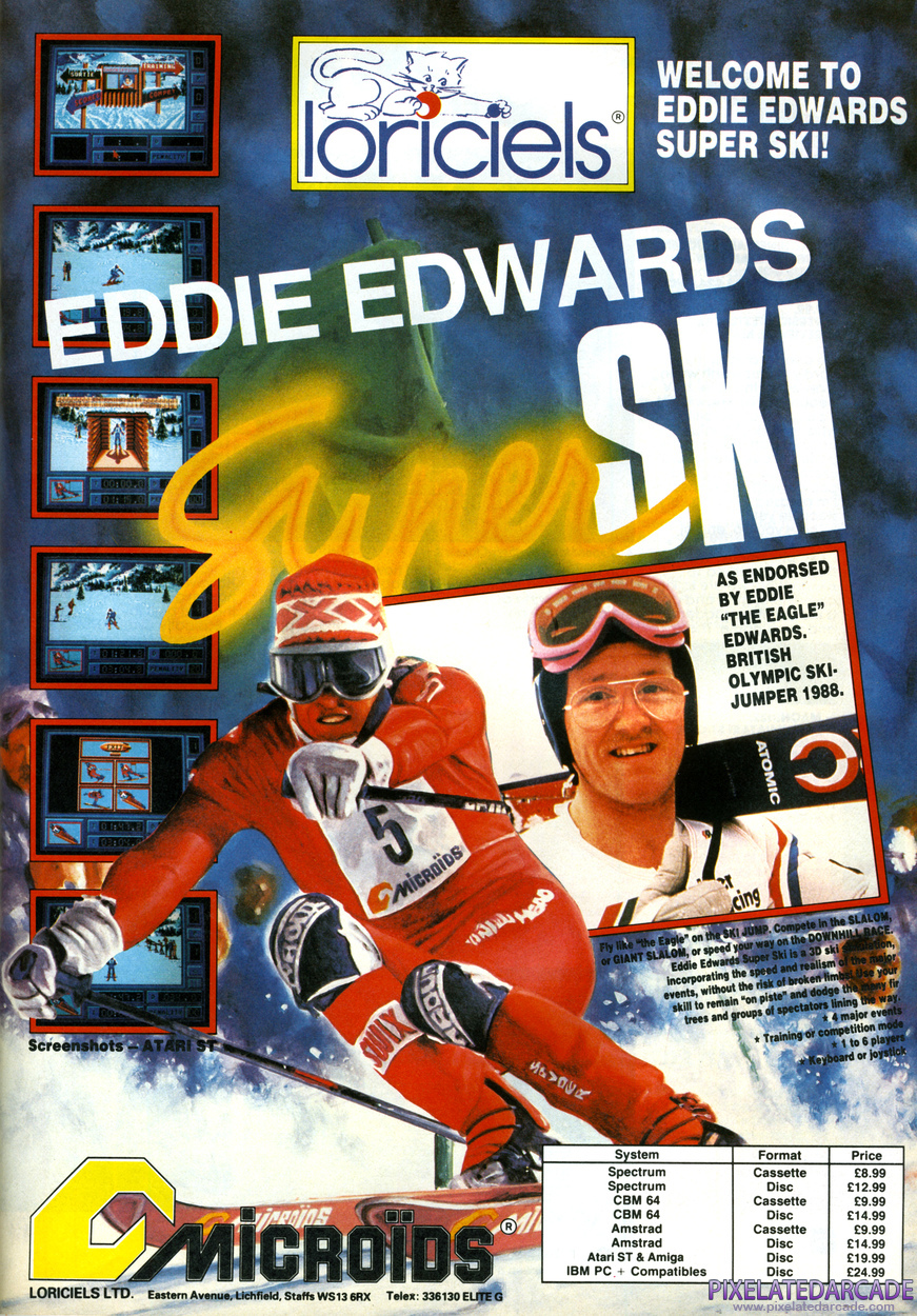 Downhill Challenge Advertisement: July 1988 magazine ad